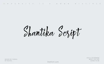 Shantika Script Font