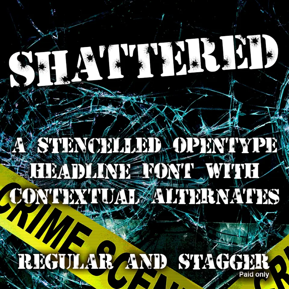 Shattered Font