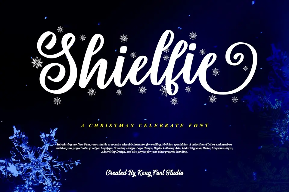 Shielfie Christmas Font