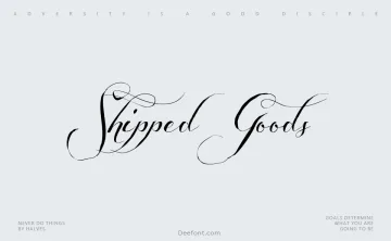 Shipped Goods Font