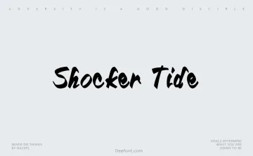 Shocker Tide Font