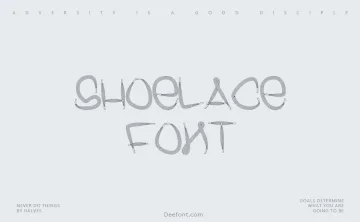 Shoelace Font