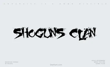 Shoguns Clan Font
