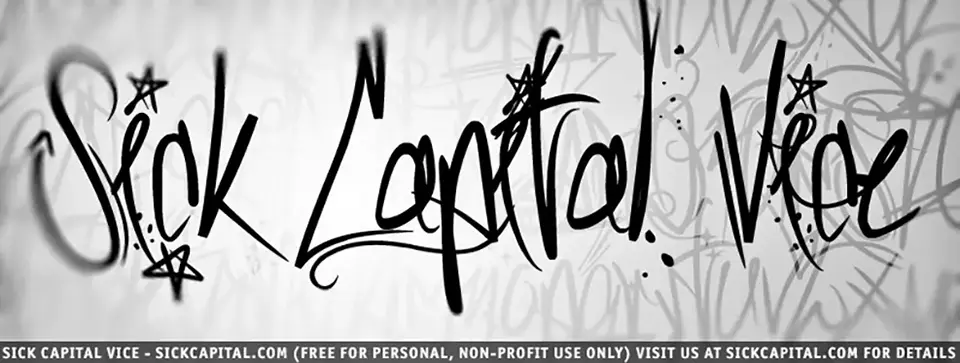 Sick Capital Vice Font