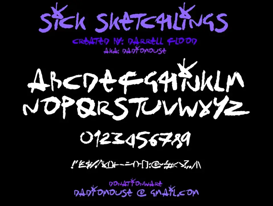 Sick Sketchlings Font