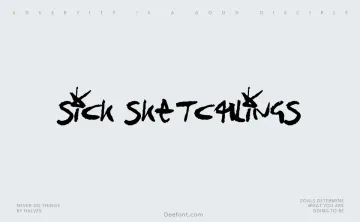 Sick Sketchlings Font