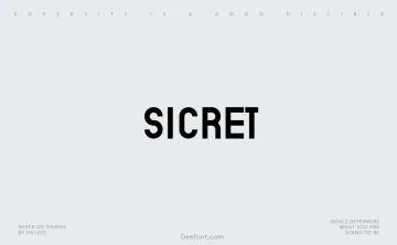 Sicret Font