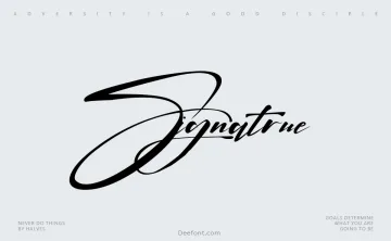 Signatrue Font