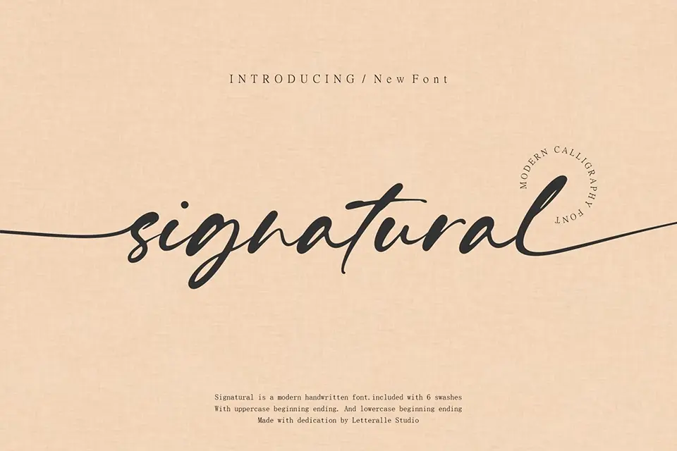 Signatural Font