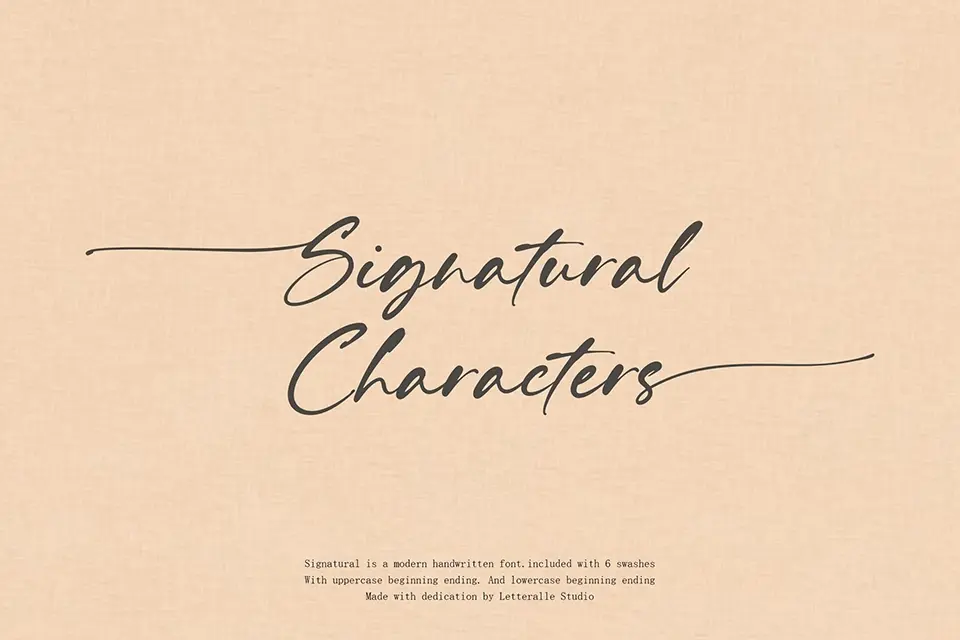 Signatural Font