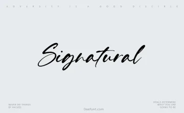 Signatural Font
