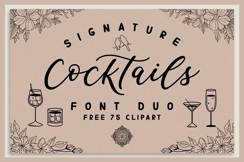 Cocktails Font