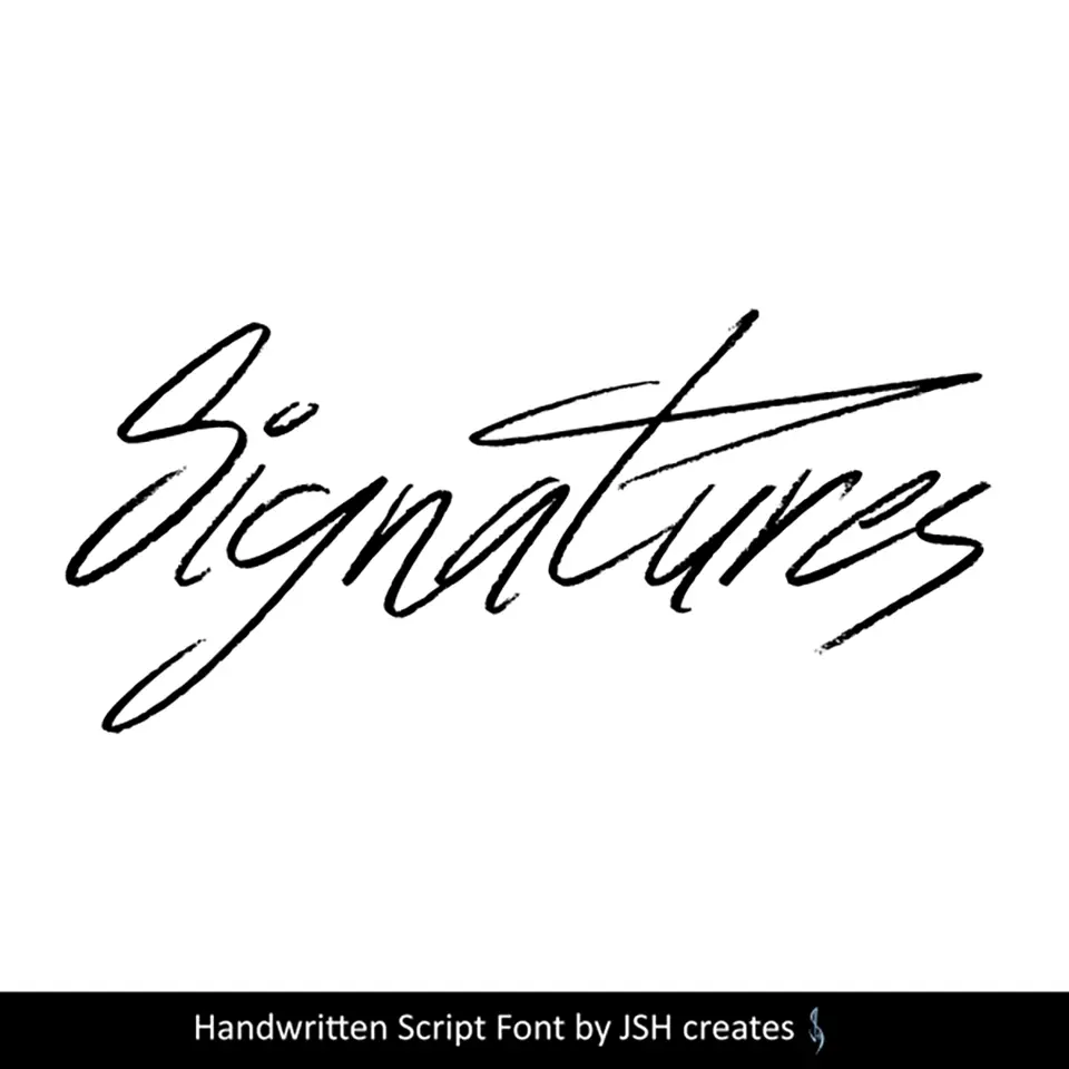 Signatures Font