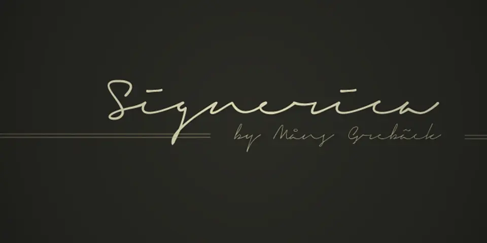 Signerica Font