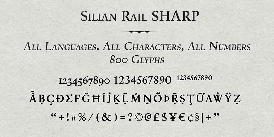 Silian Rail Font