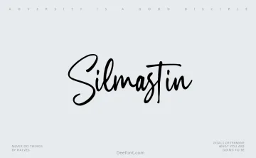 Silmastin Font