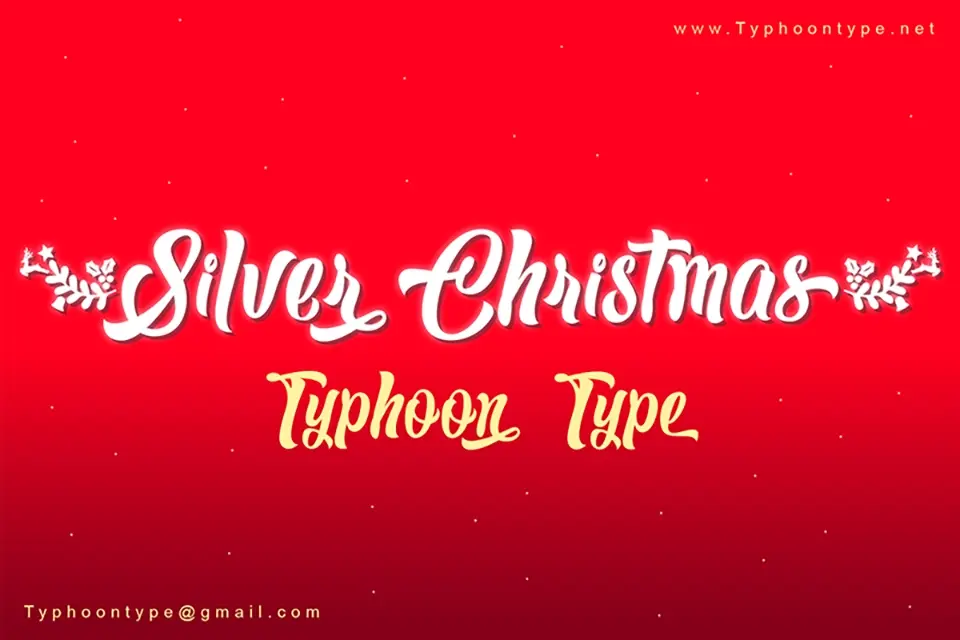 Silver Christmas Font