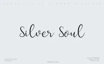 Silver Soul Font