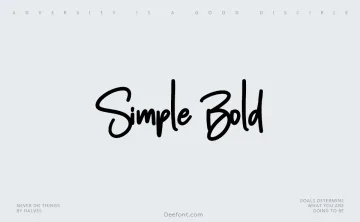 Simple Bold Font