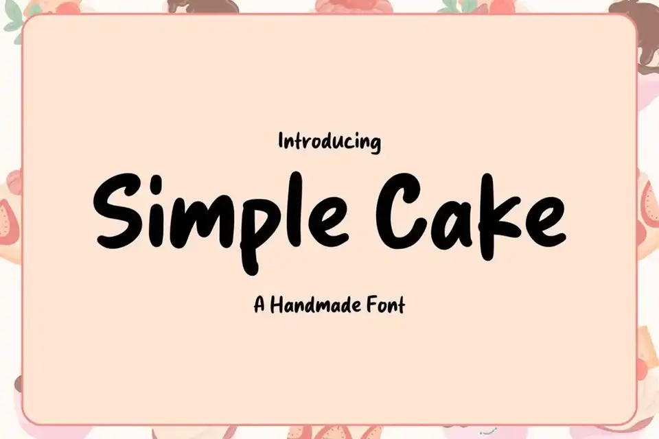 Simple Cake Font