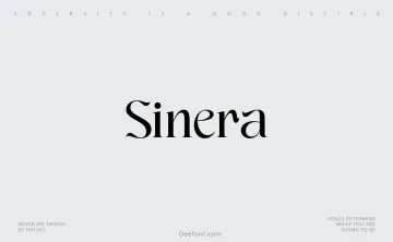 Sinera Font