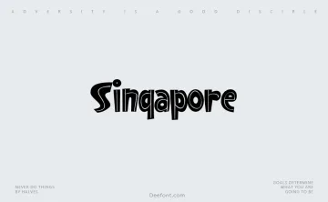 Singapore Font