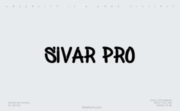 Sivar Pro Font