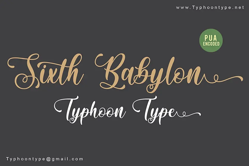 Sixth Babylon Font