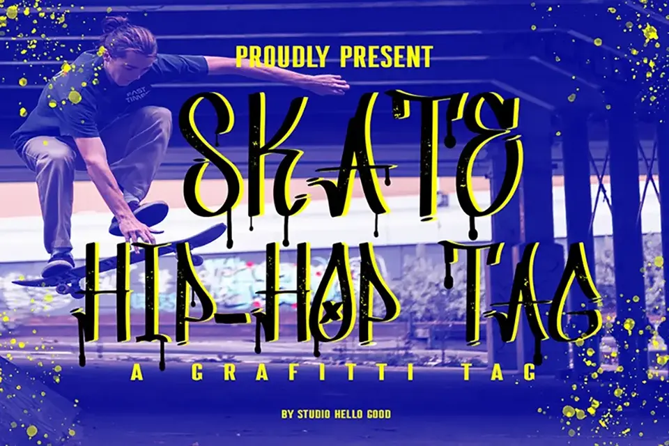 Skate Hip Hop Tag Font