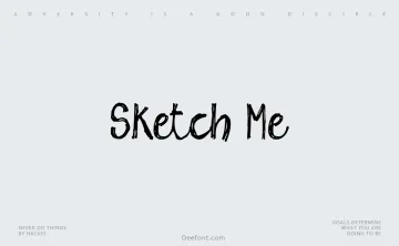 Sketch Me Script Font