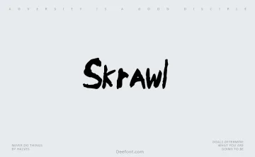Skrawl Font
