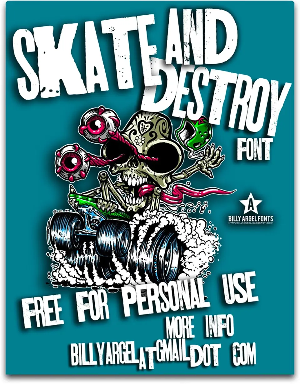 Skt and Destroy Font