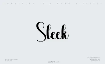Sleek Font