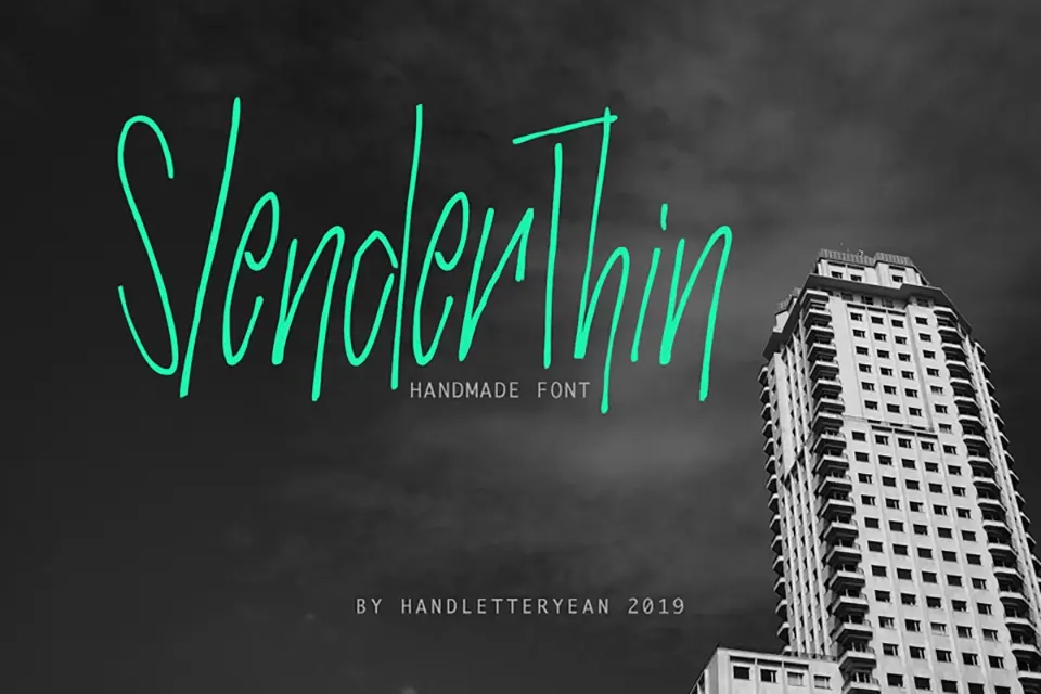 Slender Thin Font