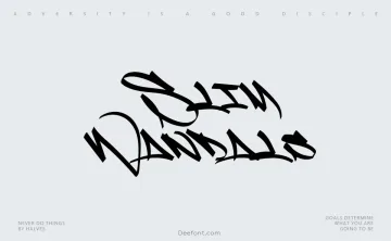 Slim Wandals Font
