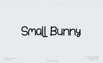 Small Bunny Font