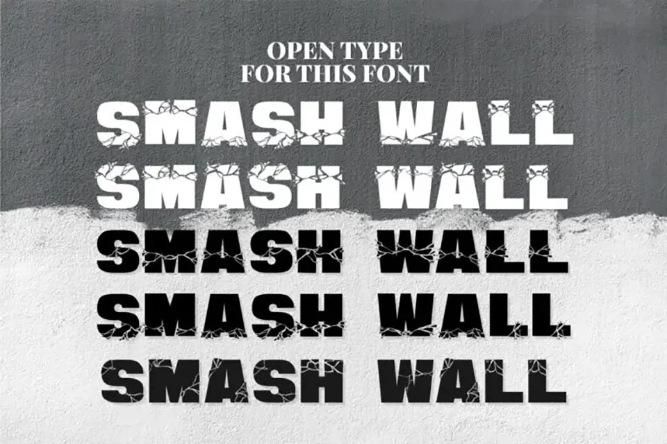 Smash Wall Font
