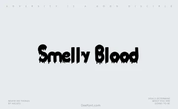 Smelly Blood Font