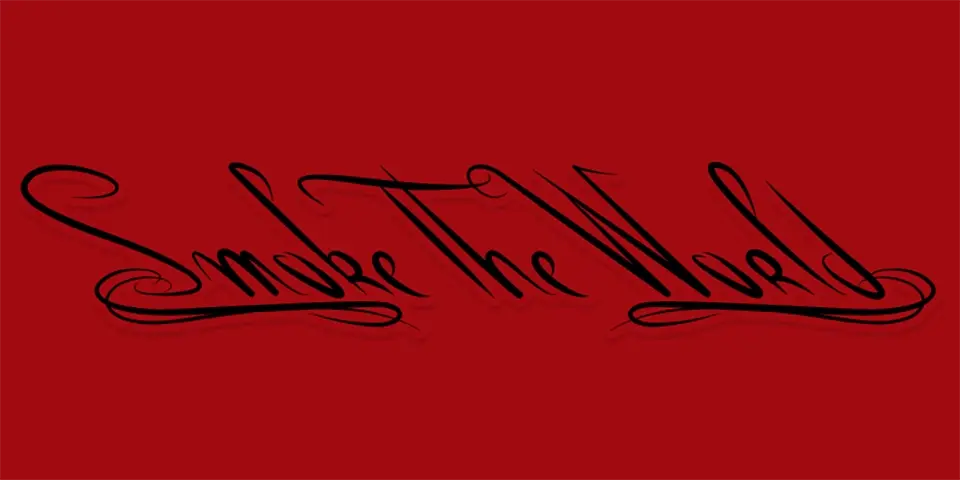 Smoke The World Font