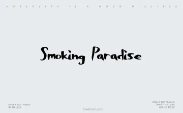 Smoking Paradise Font