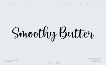 Smoothy Butter Font