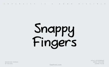 Snappy Fingers Font