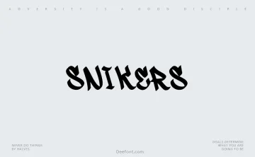 Snikers Font