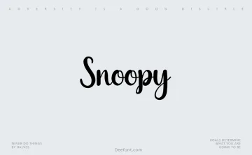Snoopy Font