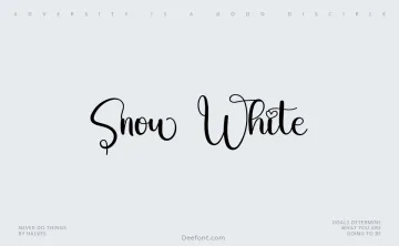 Snow White Script Typeface