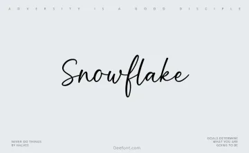 Snowflake Font