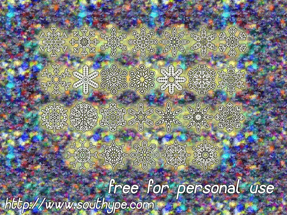Snowflakes St Font