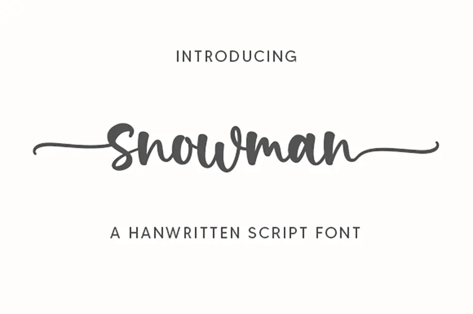 Snowman Font