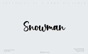Snowman Font