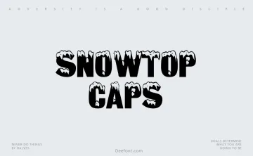Snowtop Caps Font